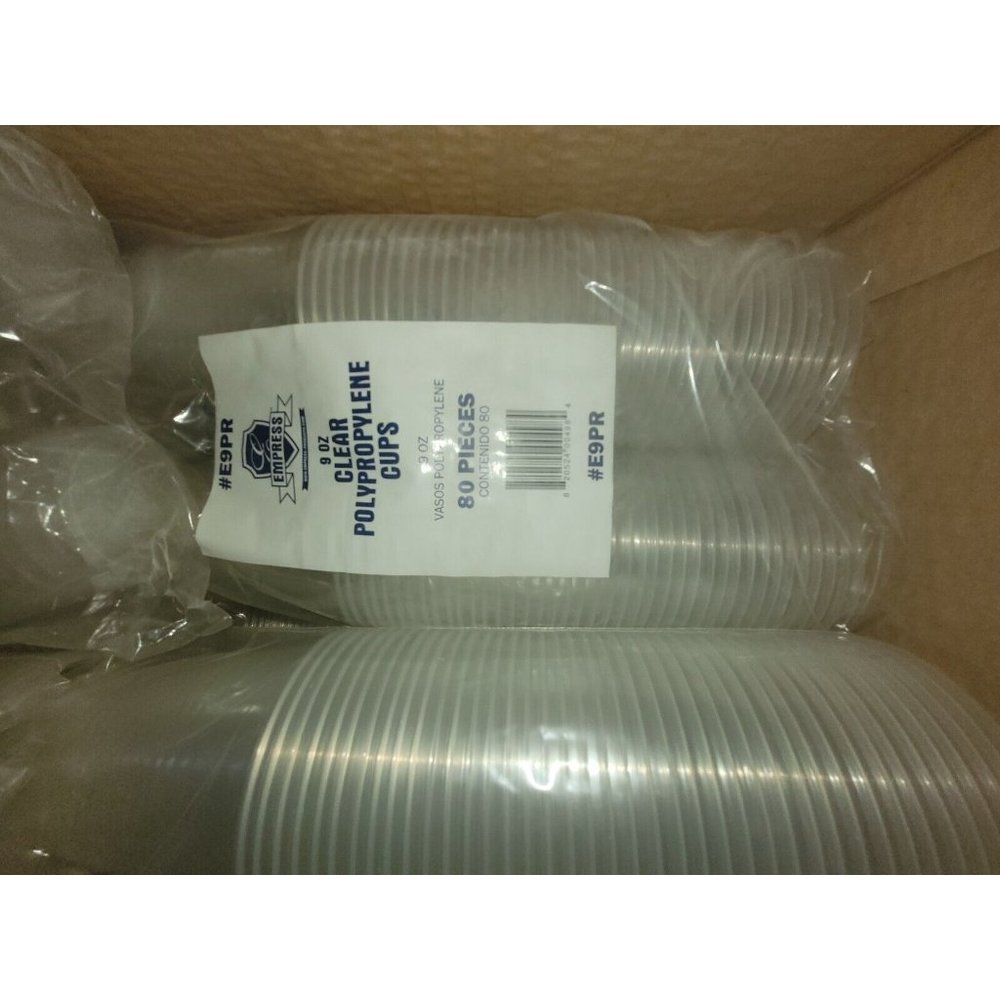 Empress #E9PR 9 oz. Polypropylene Cold Cups - Translucent (880) New